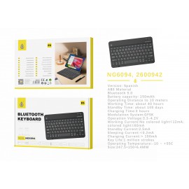 Mini Teclado Español inalámbrico con Bluetooth5.0 , 78 Keys, Batería 150mAh