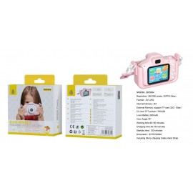 Camara para Ninos, 300000pixeles/30FPS, Formato AVI/JPG, Pantalla 2 Pulgadas,TF 32GB(Max),Bateria litio 300mAh