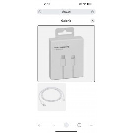 Cable de Type-C a Lightning en caja Lightning, 1M, 12uni/paq