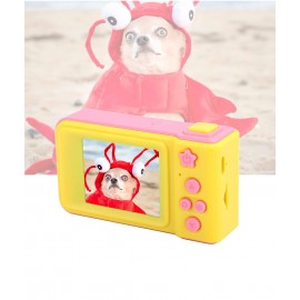 Cámara de fotos para niños, Soporte para tarjeta SD para expansión y para exportar imágenes con cable USB.