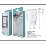 CARGADOR CON SMART IC Y CABLE LIGHTNING 2 PUERTOS USB-A 2.4A