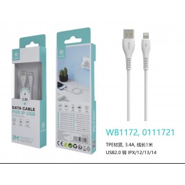 CABLE DE DATOS TPE LIGHTNING 5A 1M