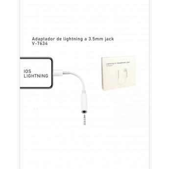 Adaptador de lightning a 3.5mm jack sin necesidad de conectar a bluetooth