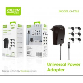 Adaptador universal 30W, 6 tipos, 120cm, 3V/4.5V/5V/6V/7.5V/9V/12V