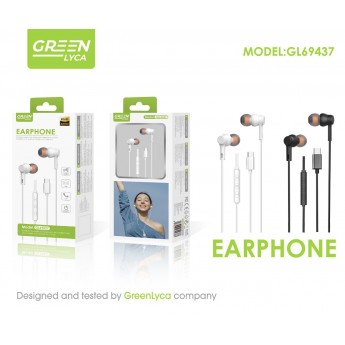 Auriculares con cable Type-C con microfono,1.2M