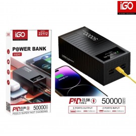 Power bank PD22.5W, 50000mAh