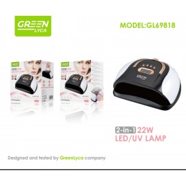 Lámpara UV de uñas, 22W, 2 en 1