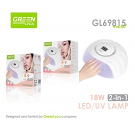 Lámpara UV de uñas, 18W, 2 en 1