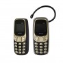 Mini phone M10, 2G, con pantalla 0.66", con tarjeta SIM, colores surtidos, 3uni/paq