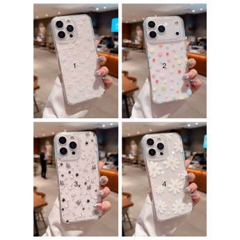 Funda gelatina con dibujo 果冻闪粉彩图 iPhone 17