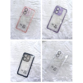 Funda transparente + protector de cámara 铝合金按键 iPhone 13 Pro Max