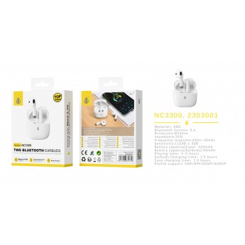 Auriculares Bluetooth TWS Vorath (30mAh*2) con estuche cargable(320mAh), Soporta mano libre