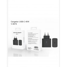 Cargador con puerto Type-C 45W