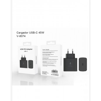Cargador con puerto Type-C 45W