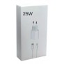 Cargador /Adaptador 25W, USB-C con cable Type-c to Lightning, 6 uni/paq