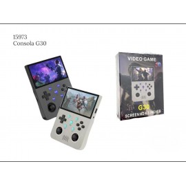 Consola de juegos portátil G30, 4.3'', sistema Linux, 128 G, doble joystick