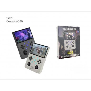 Consola de juegos portátil G30, 4.3'', sistema Linux, 128 G, doble joystick