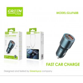 Cargador de coche PD 52.5W (22.5+30)