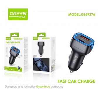 Cargador de coche sin cable PD 38W (20+18)