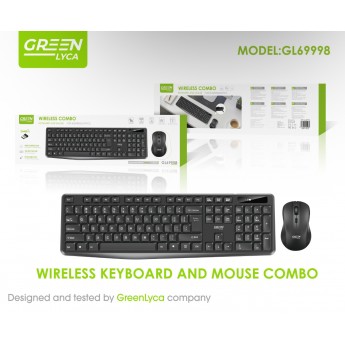 Set de Teclado inalámbrico 2.4GHz con ratón
