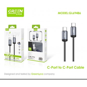 Cable de datos Type-c a Type-C PD 27W, 1.2M, 12 uni/paq