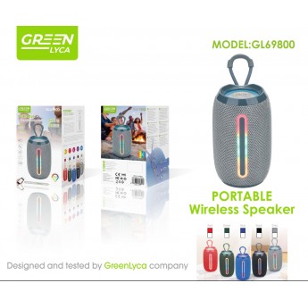 Altavoz con luz RGB, BT 5.3, SD/radio/TF