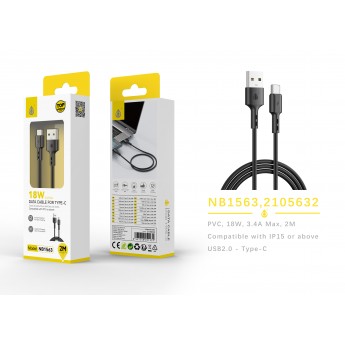 Cable de datos fonti para Type-C, 2M