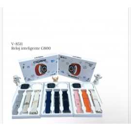 Reloj inteligente G100+3 correas de reloj+ auticualres