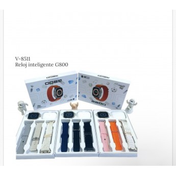 Reloj inteligente G100+3 correas de reloj+ auticualres