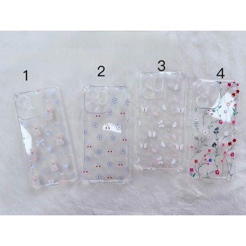 Funda gelatina con dibujo 果冻闪粉彩图 Oppo Reno 14