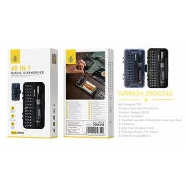 Juego de destornilladores magnéticos, 48 en 1