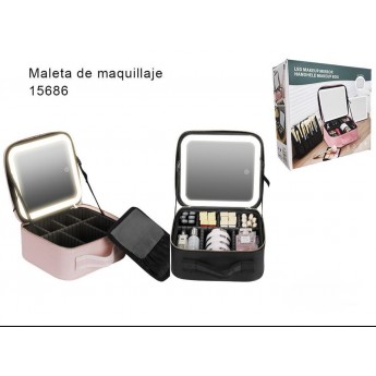 Maleta de maquillajes con espejo