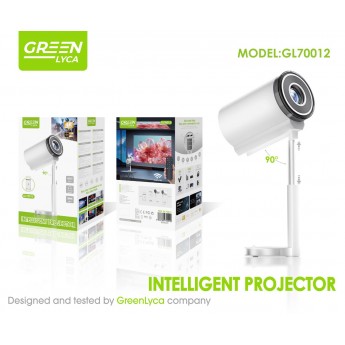 Proyector bluetooth plegable y ajustable, compatible con salida de jack3.5mm/USB/HDMI