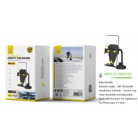 Soporte universal de movil para Salpicadero y Parabrisas, Brazo flexible, 360 Grados