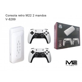 Consola retro M22 con 2 mandos, 4K, más de 3000 juegos