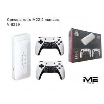 Consola retro M22 con 2 mandos, 4K, más de 3000 juegos