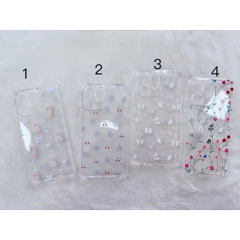 Funda gelatina con dibujo 果冻闪粉彩图 SM A17