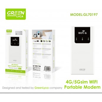 Power bank 10000mAh, con WiFi portable, 4G/5G SIM WiFi,150mbps