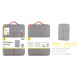 Maletin de Nylon 300D repelente al agua para portatil hasta 14''
