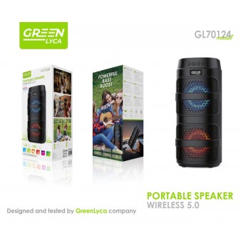 Altavoz BT5.0 con luz RGB, 800mAh, radio/SD/Pendrive