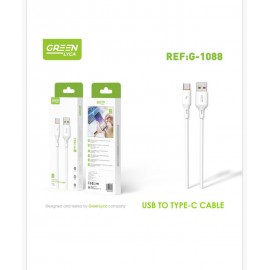 Cable de datos Type-C a USB, 2.4A, 120cm