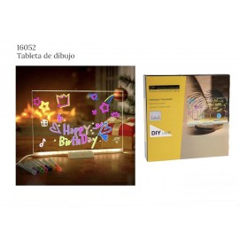 Tablero de dibujo con luces