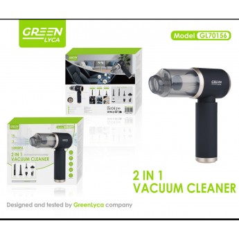 Aspirador portátil, Potencia 12000PA, batería dura 15 minutos, tiempo de carga 3H, incluye varios accesorios