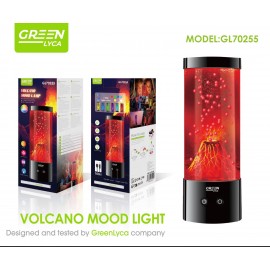 Lampara ambiental con luz RGB de volcán