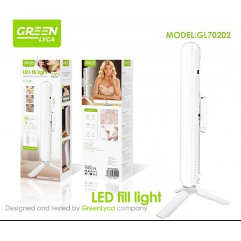 Barra de luz Led con soporte para mesa, 3 colores, largo 30cm, 25W