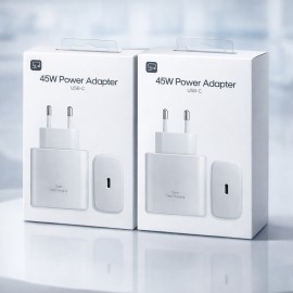 Cargador con puerto Type-C, 45W, carga rápido