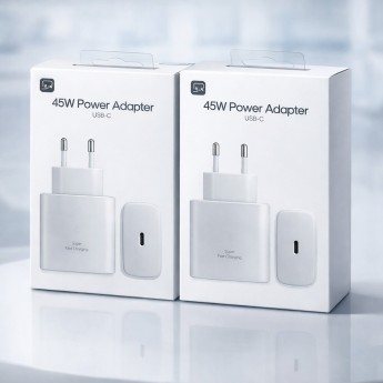Cargador con puerto Type-C, 45W, carga rápido