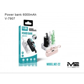 Power bank 6000mAh con cable Lightning