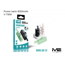 Power bank 6000mAh con cable Type-C