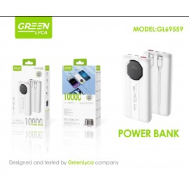 Power bank 10000mAh con cables, 22.5W